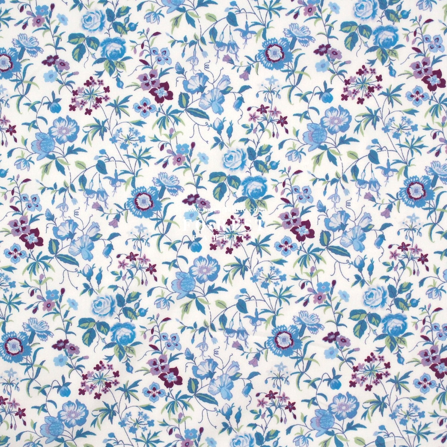 Liberty of London (Cotton Poplin Fabric) - Merrifield Botanical B - FO:REST Fabric 布恩堂Liberty fabrictana lawnjapanese fabricykk zipper