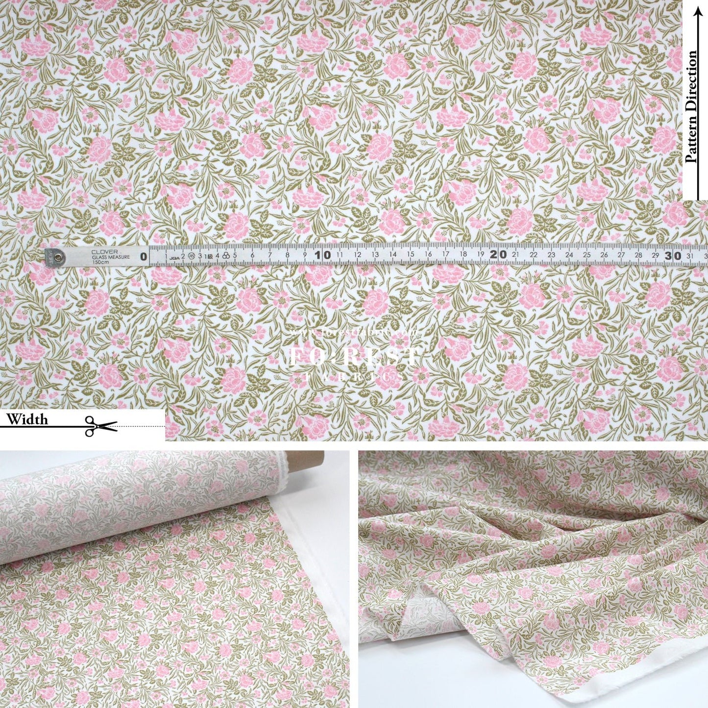 Liberty of London (Cotton Poplin Fabric) - Mitra C - FO:REST Fabric 布恩堂Liberty fabrictana lawnjapanese fabricykk zipper