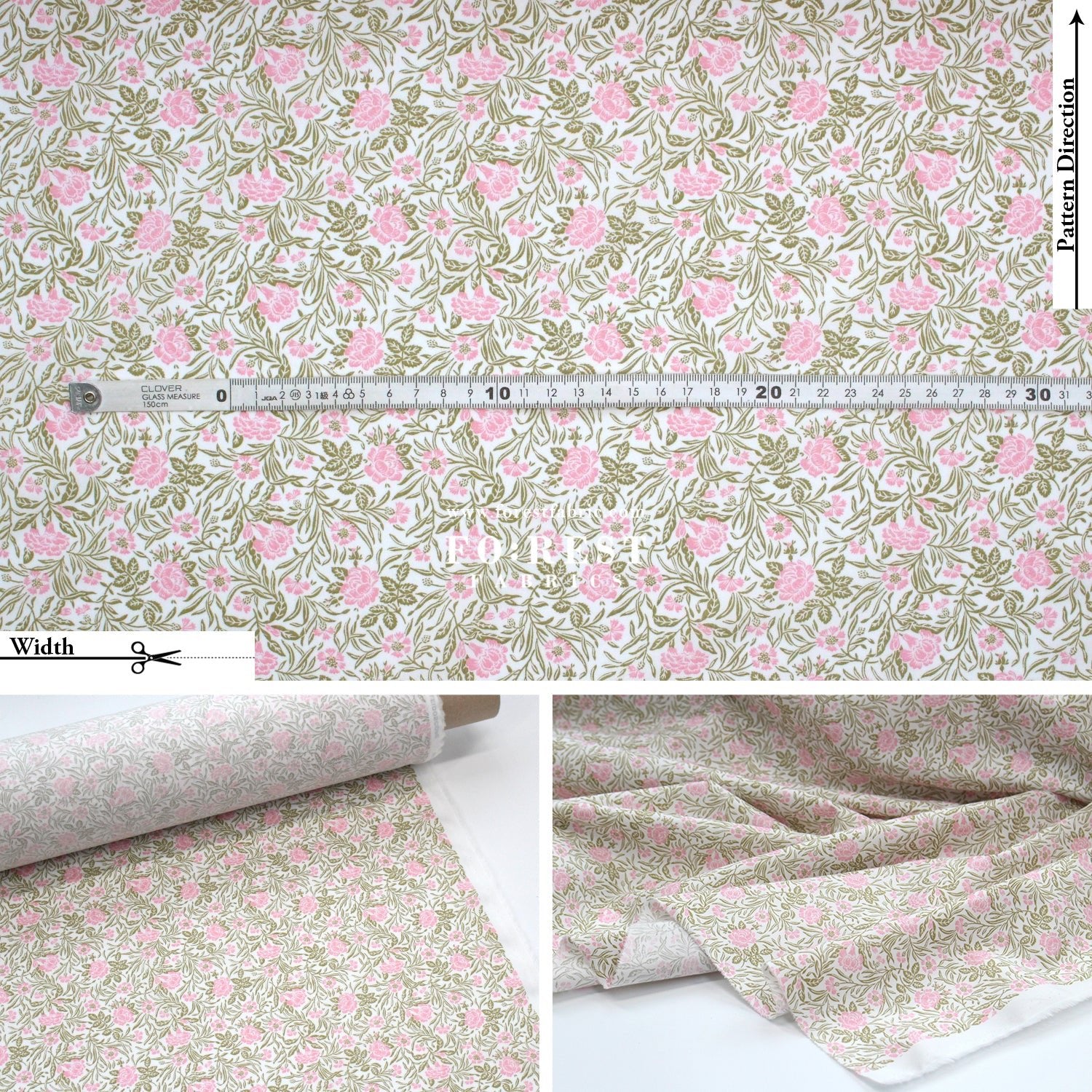Liberty of London (Cotton Poplin Fabric) - Mitra C - FO:REST Fabric 布恩堂Liberty fabrictana lawnjapanese fabricykk zipper