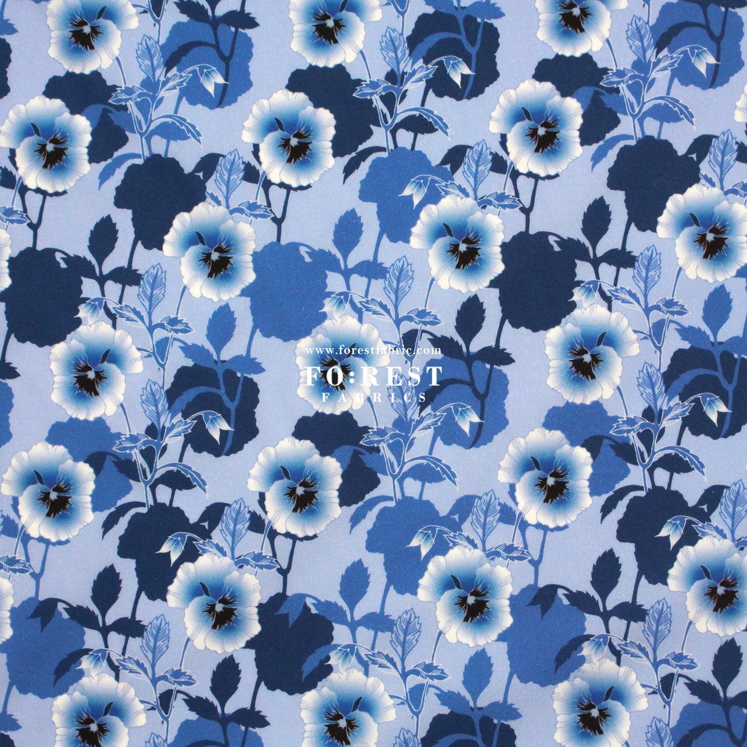 Liberty of London (Cotton Poplin Fabric) - Pansy Dot C - FO:REST Fabric 布恩堂Liberty fabrictana lawnjapanese fabricykk zipper
