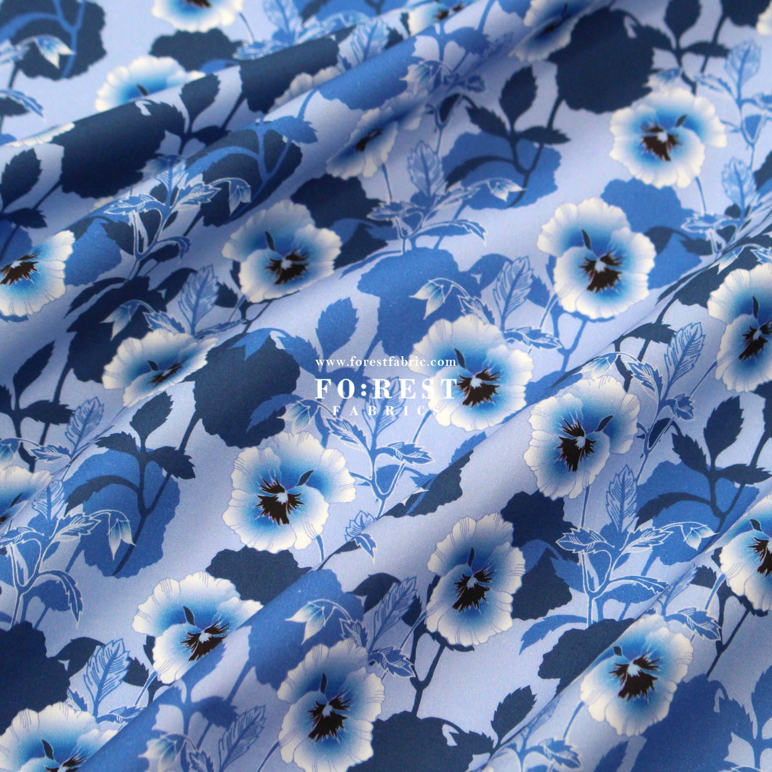 Liberty of London (Cotton Poplin Fabric) - Pansy Dot C - FO:REST Fabric 布恩堂Liberty fabrictana lawnjapanese fabricykk zipper