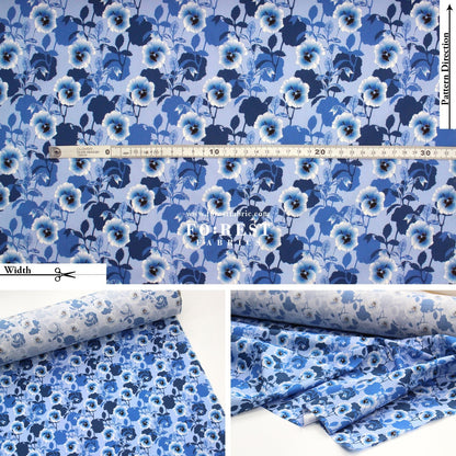 Liberty of London (Cotton Poplin Fabric) - Pansy Dot C - FO:REST Fabric 布恩堂Liberty fabrictana lawnjapanese fabricykk zipper