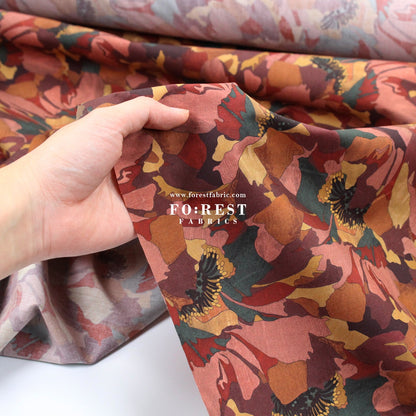 Liberty of London (Cotton Poplin Fabric) - Peony Promenade - FO:REST Fabric 布恩堂Liberty fabrictana lawnjapanese fabricykk zipper