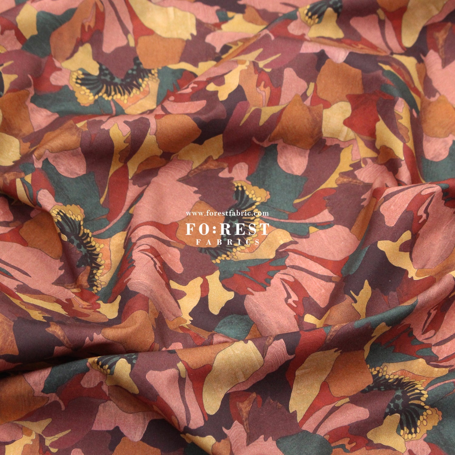 Liberty of London (Cotton Poplin Fabric) - Peony Promenade - FO:REST Fabric 布恩堂Liberty fabrictana lawnjapanese fabricykk zipper