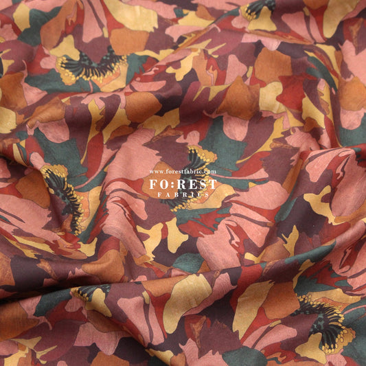 Liberty of London (Cotton Poplin Fabric) - Peony Promenade - FO:REST Fabric 布恩堂Liberty fabrictana lawnjapanese fabricykk zipper