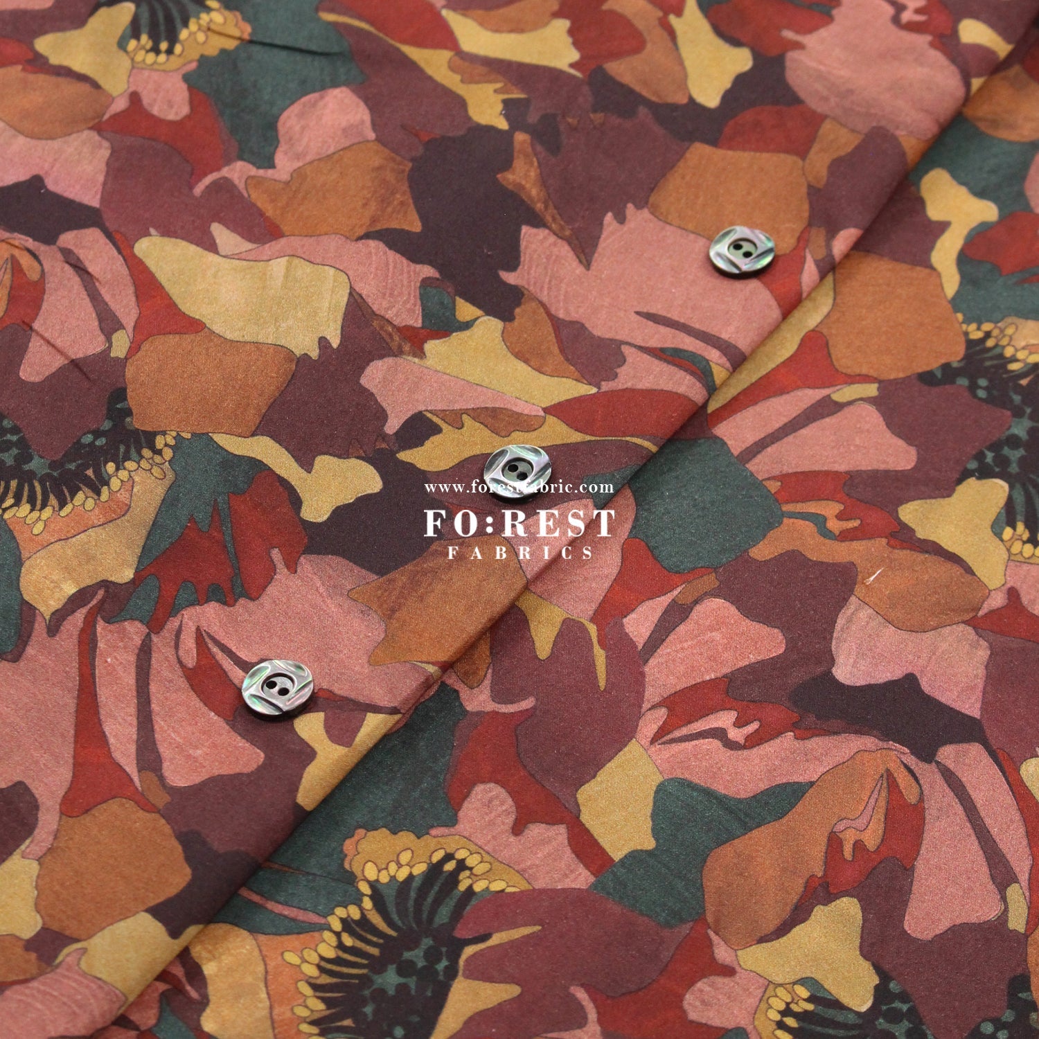 Liberty of London (Cotton Poplin Fabric) - Peony Promenade - FO:REST Fabric 布恩堂Liberty fabrictana lawnjapanese fabricykk zipper