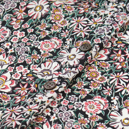 Liberty of London (Cotton Poplin Fabric) - White garden A - FO:REST Fabric 布恩堂Liberty fabrictana lawnjapanese fabricykk zipper