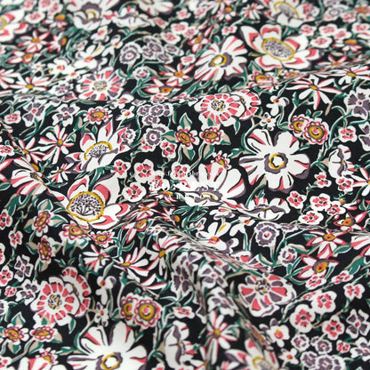 Liberty of London (Cotton Poplin Fabric) - White garden A - FO:REST Fabric 布恩堂Liberty fabrictana lawnjapanese fabricykk zipper