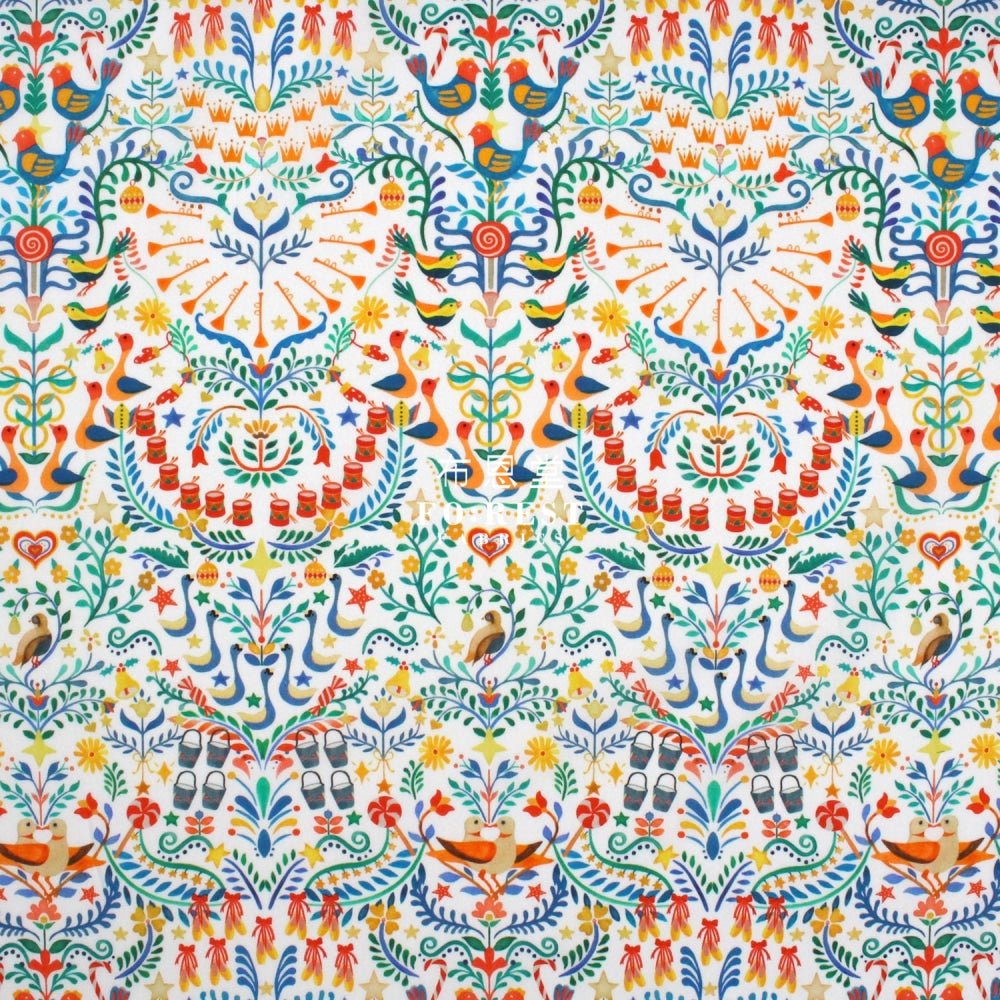 Liberty of London (Cotton Tana Lawn Fabric) - 12 Days of Christmas MILKY - FO:REST Fabric 布恩堂Liberty fabrictana lawnjapanese fabricykk zipper
