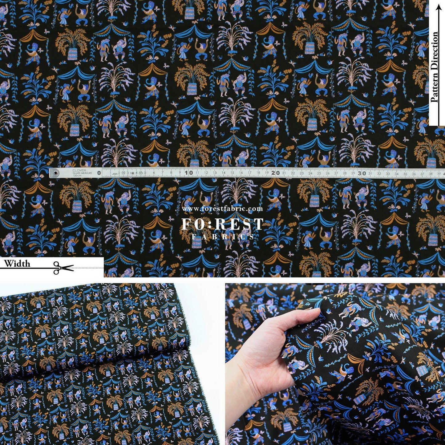 Liberty of London (Cotton Tana Lawn Fabric) - A celebration - FO:REST Fabric 布恩堂Liberty fabrictana lawnjapanese fabricykk zipper
