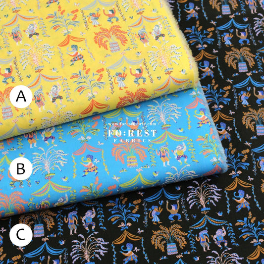 Liberty of London (Cotton Tana Lawn Fabric) - A celebration - FO:REST Fabric 布恩堂Liberty fabrictana lawnjapanese fabricykk zipper