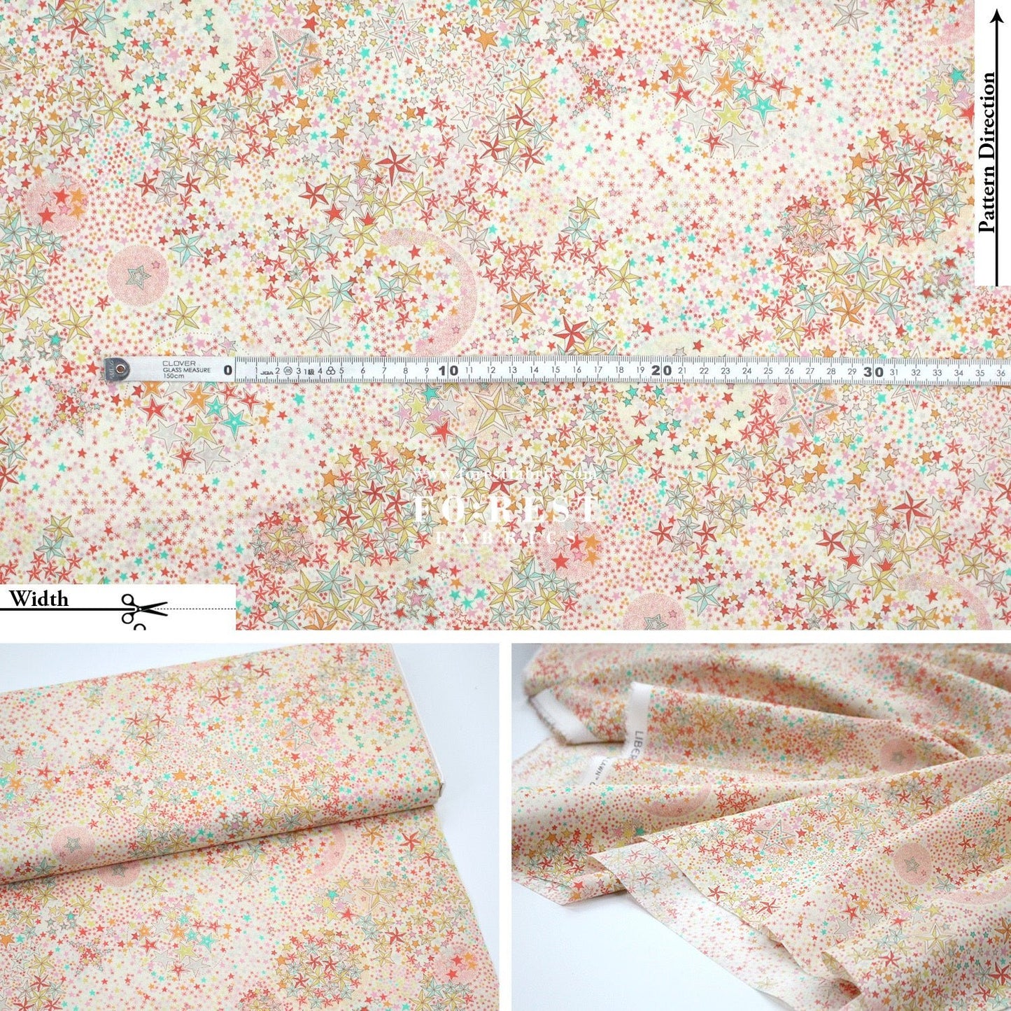 Liberty of London (Cotton Tana Lawn Fabric) - Adelajda - FO:REST Fabric 布恩堂Liberty fabrictana lawnjapanese fabricykk zipper