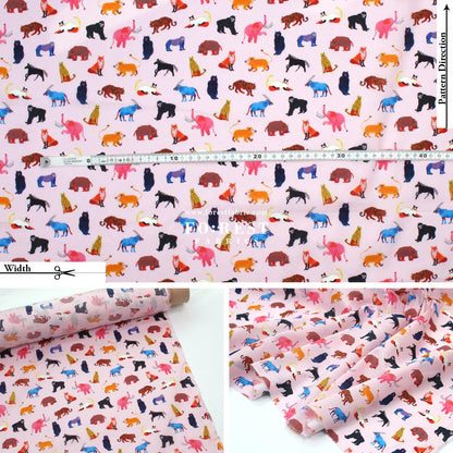 Liberty of London (Cotton Tana Lawn Fabric) - Animal Pals B - FO:REST Fabric 布恩堂Liberty fabrictana lawnjapanese fabricykk zipper
