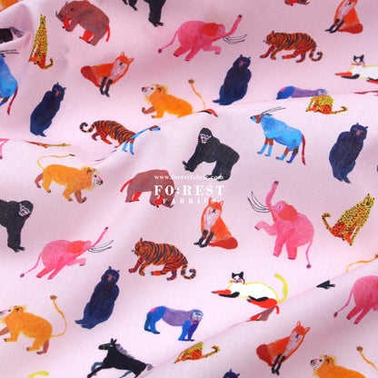 Liberty of London (Cotton Tana Lawn Fabric) - Animal Pals B - FO:REST Fabric 布恩堂Liberty fabrictana lawnjapanese fabricykk zipper