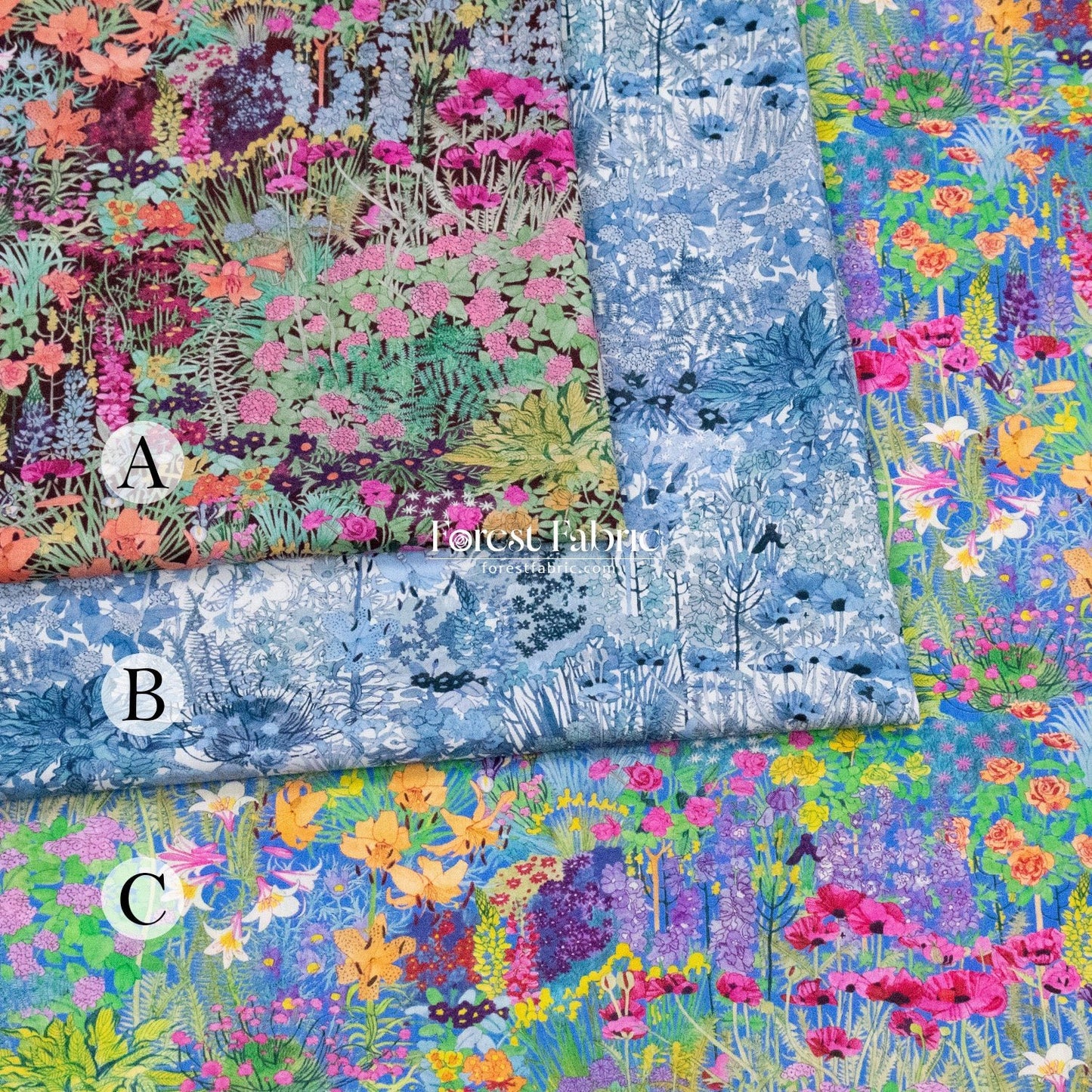 Liberty of London (Cotton Tana Lawn Fabric) - Anna's Haven - FO:REST Fabric 布恩堂Liberty fabrictana lawnjapanese fabricykk zipper