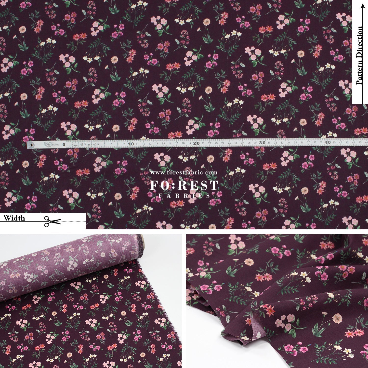 Liberty of London (Cotton Tana Lawn Fabric) - Annie - FO:REST Fabric 布恩堂Liberty fabrictana lawnjapanese fabricykk zipper