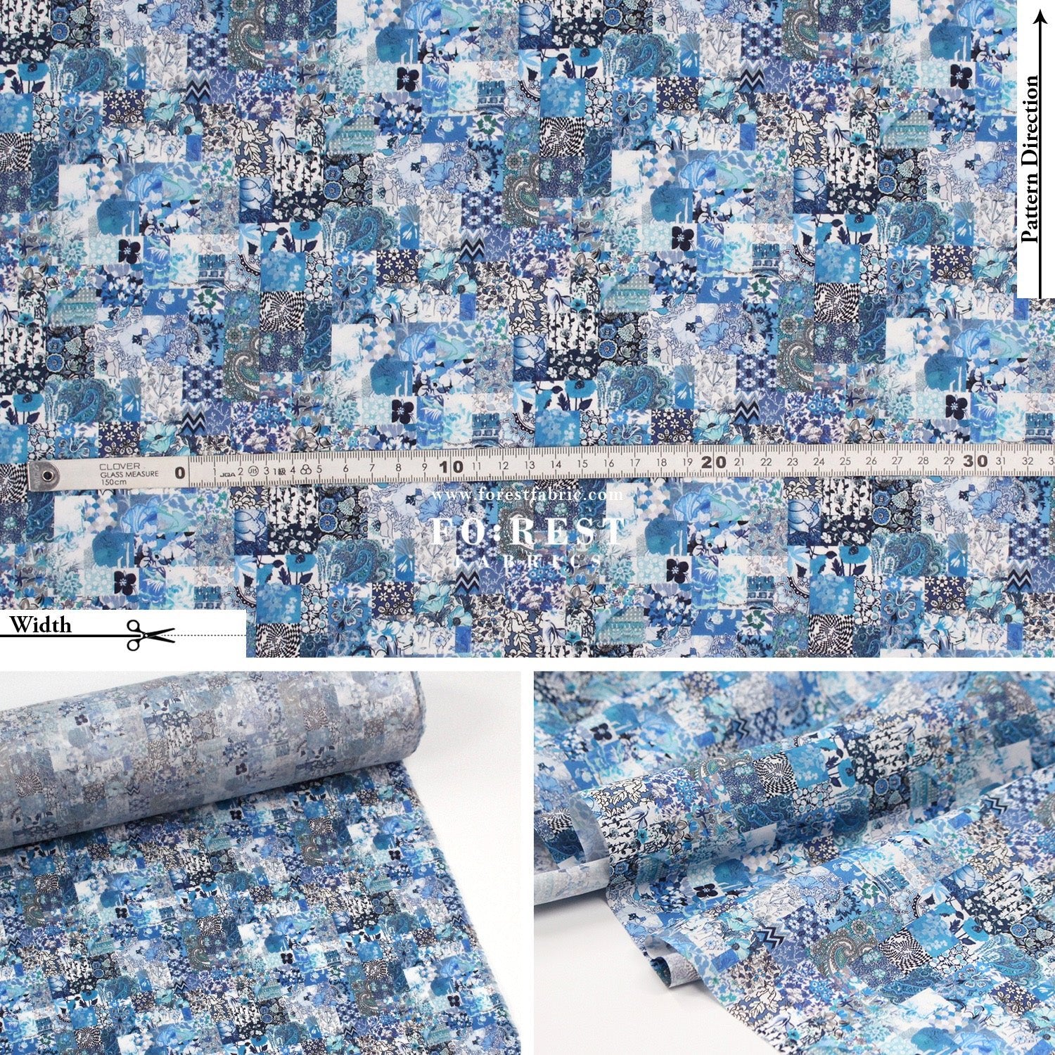 Liberty of London (Cotton Tana Lawn Fabric) - Archive Patchwork - FO:REST Fabric 布恩堂Liberty fabrictana lawnjapanese fabricykk zipper