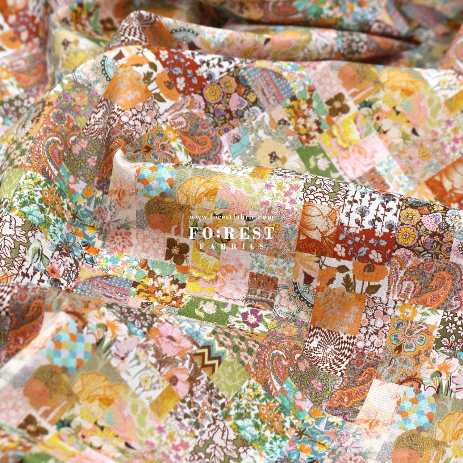 Liberty of London (Cotton Tana Lawn Fabric) - Archive Patchwork - FO:REST Fabric 布恩堂Liberty fabrictana lawnjapanese fabricykk zipper