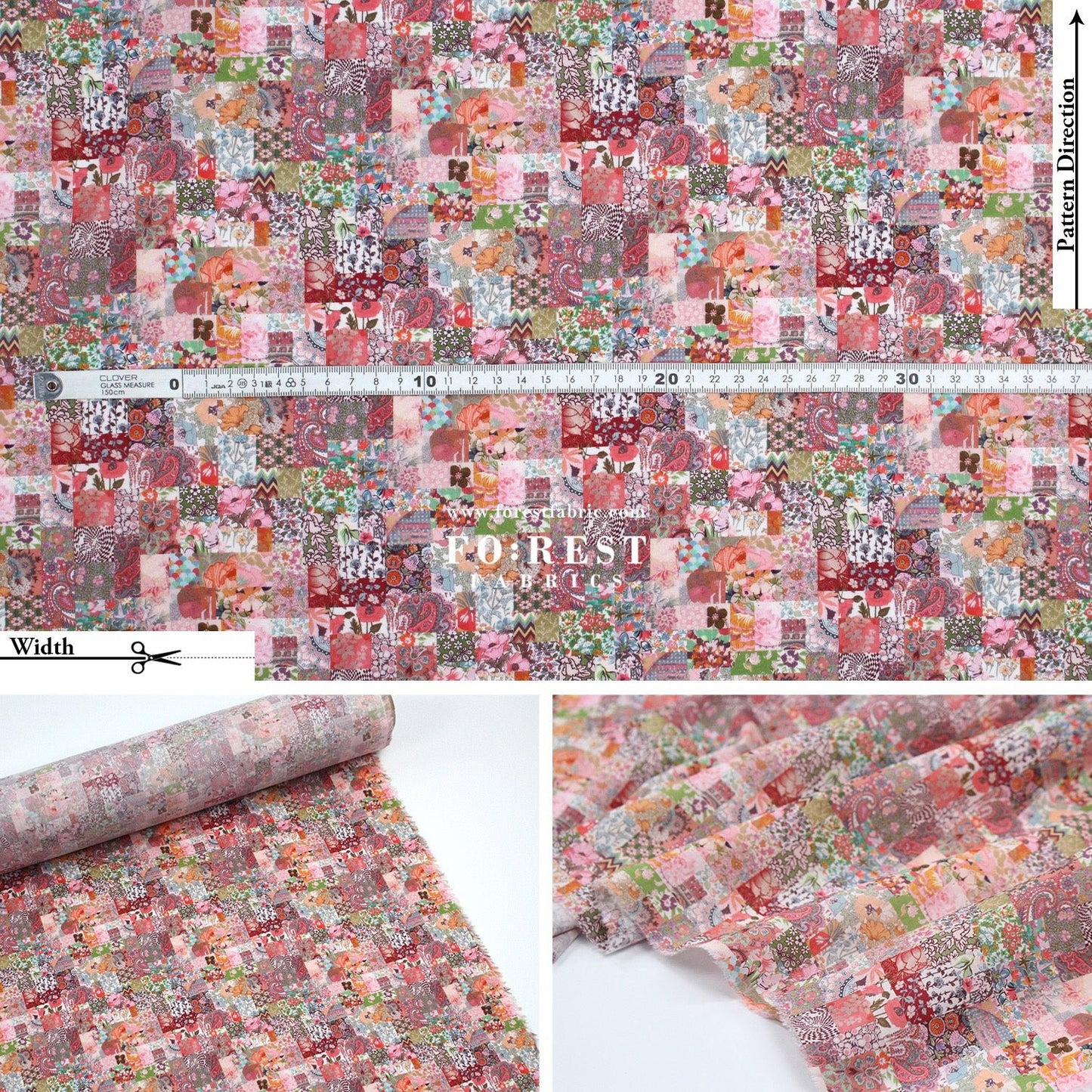 Liberty of London (Cotton Tana Lawn Fabric) - Archive Patchwork - FO:REST Fabric 布恩堂Liberty fabrictana lawnjapanese fabricykk zipper