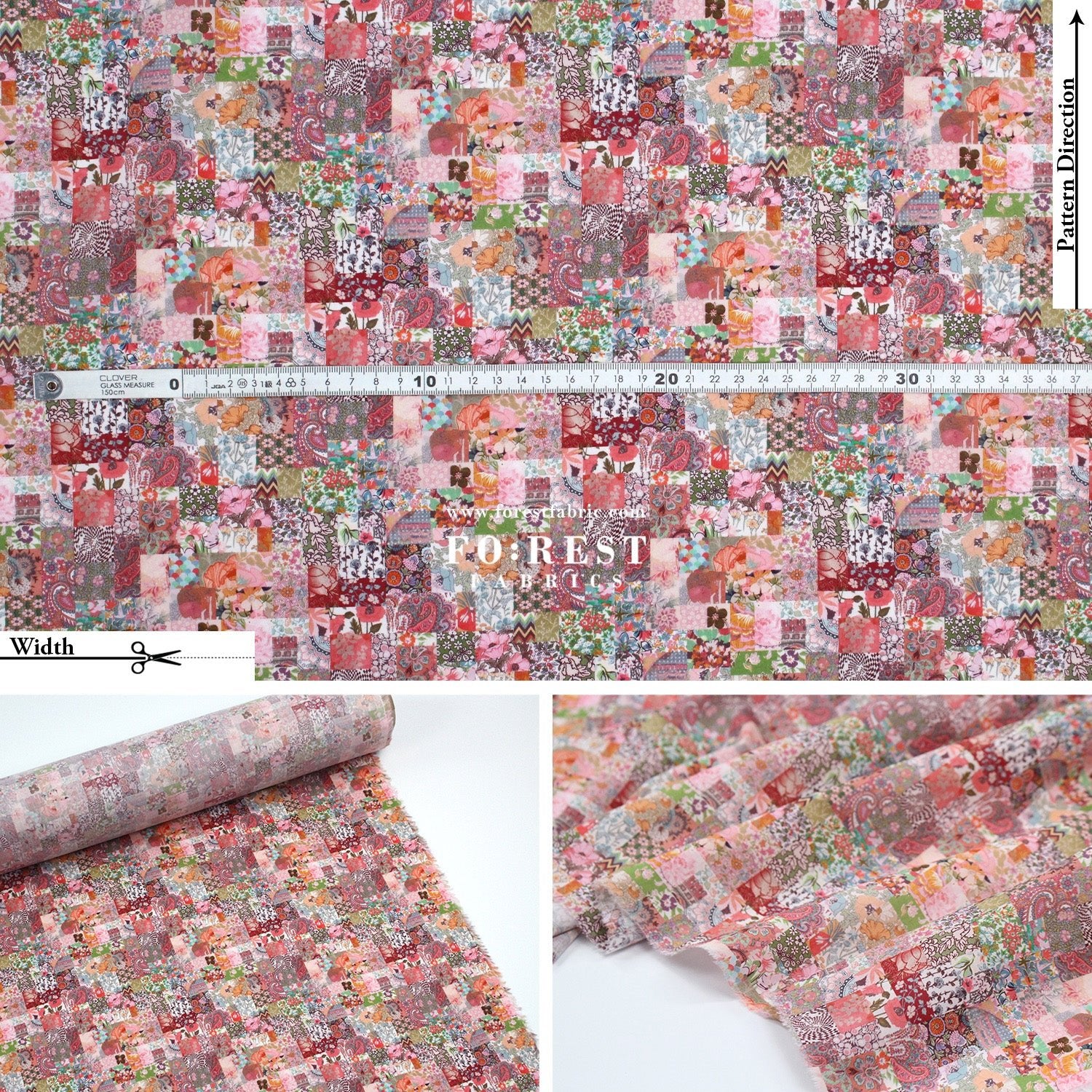 Liberty of London (Cotton Tana Lawn Fabric) - Archive Patchwork - FO:REST Fabric 布恩堂Liberty fabrictana lawnjapanese fabricykk zipper