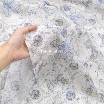 Liberty of London (Cotton Tana Lawn Fabric) - Around the World - FO:REST Fabric 布恩堂Liberty fabrictana lawnjapanese fabricykk zipper