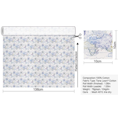 Liberty of London (Cotton Tana Lawn Fabric) - Around the World - FO:REST Fabric 布恩堂Liberty fabrictana lawnjapanese fabricykk zipper