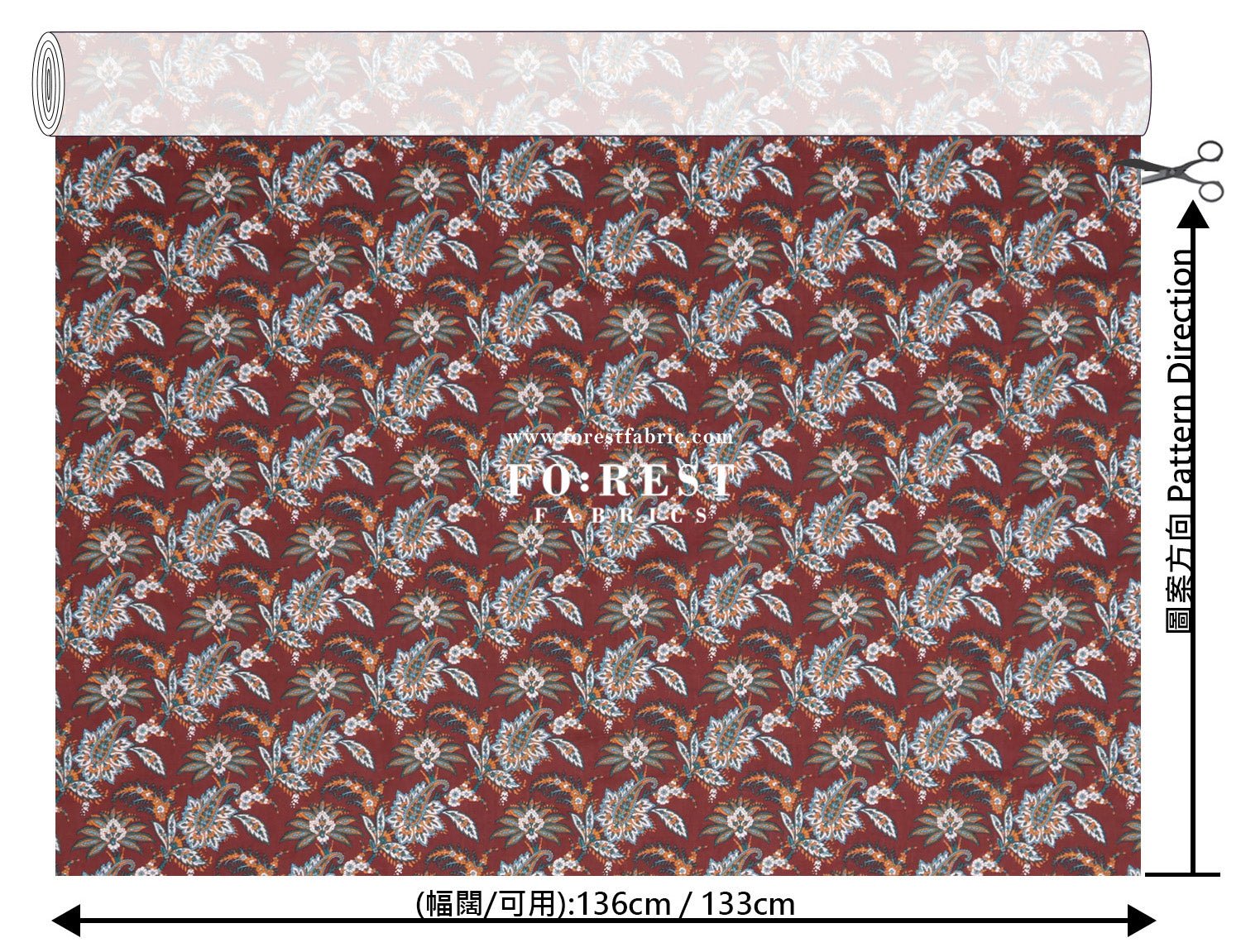 Liberty of London (Cotton Tana Lawn Fabric) - Arundel - FO:REST Fabric 布恩堂Liberty fabrictana lawnjapanese fabricykk zipper