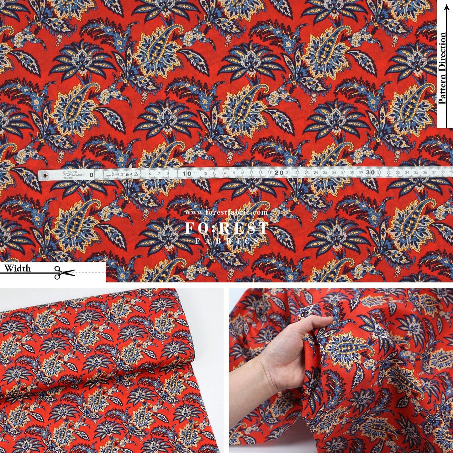 Liberty of London (Cotton Tana Lawn Fabric) - Arundel - FO:REST Fabric 布恩堂Liberty fabrictana lawnjapanese fabricykk zipper