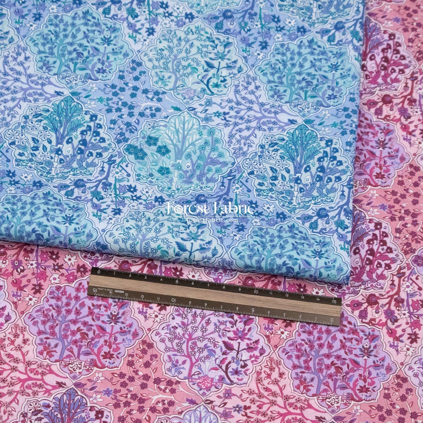 Liberty of London (Cotton Tana Lawn Fabric) - Aspley Tile - FO:REST Fabric 布恩堂Liberty fabrictana lawnjapanese fabricykk zipper