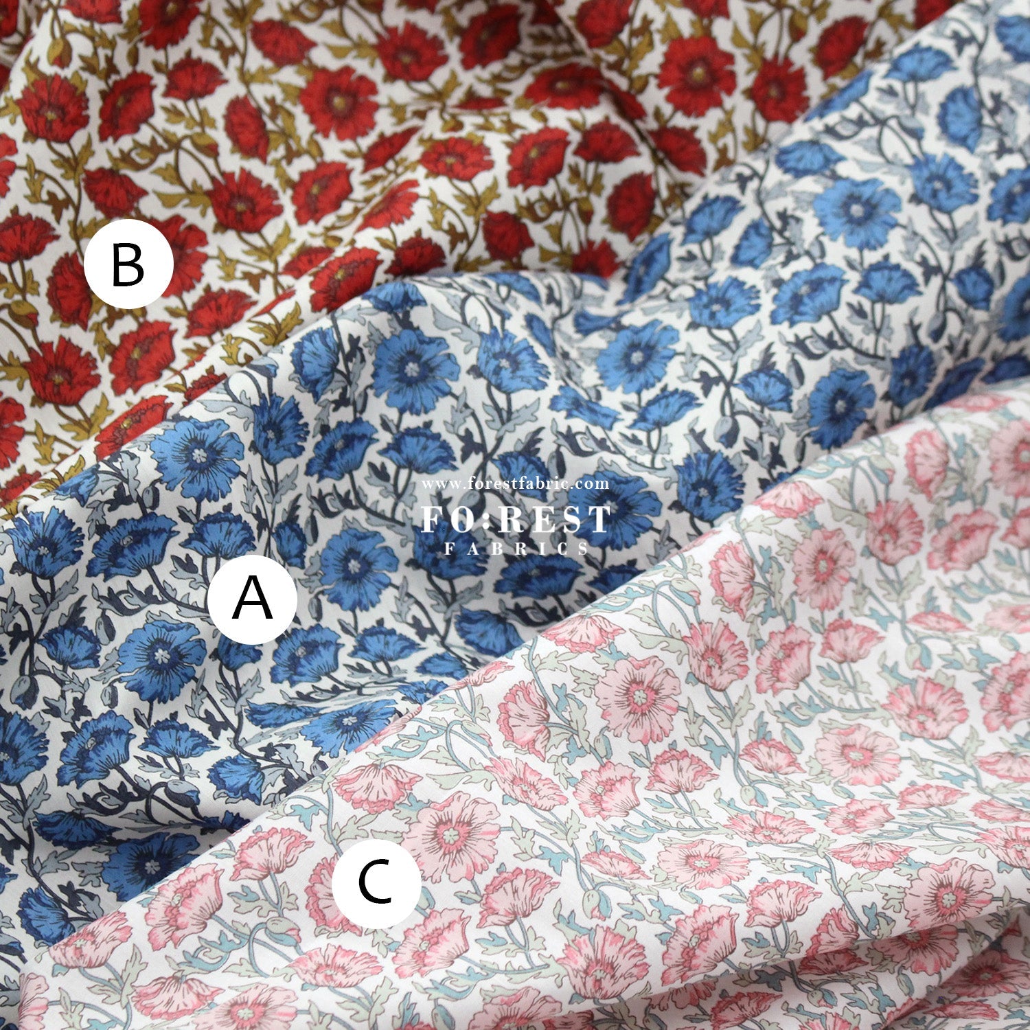 Liberty of London (Cotton Tana Lawn Fabric) - Astell Reece - FO:REST Fabric 布恩堂Liberty fabrictana lawnjapanese fabricykk zipper