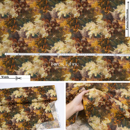 Liberty of London (Cotton Tana Lawn Fabric) - Autumnal Arborertum - FO:REST Fabric 布恩堂Liberty fabrictana lawnjapanese fabricykk zipper