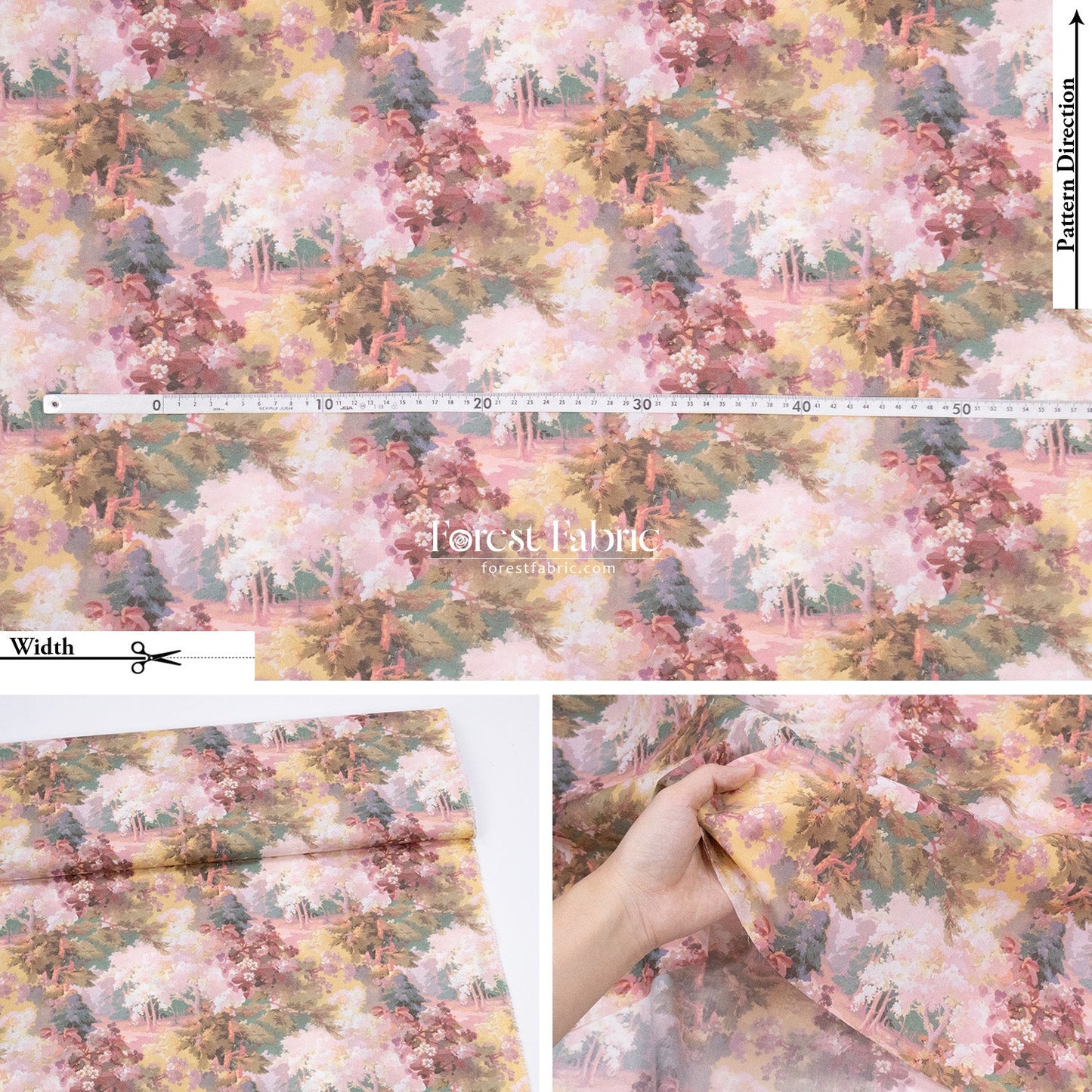 Liberty of London (Cotton Tana Lawn Fabric) - Autumnal Arborertum - FO:REST Fabric 布恩堂Liberty fabrictana lawnjapanese fabricykk zipper