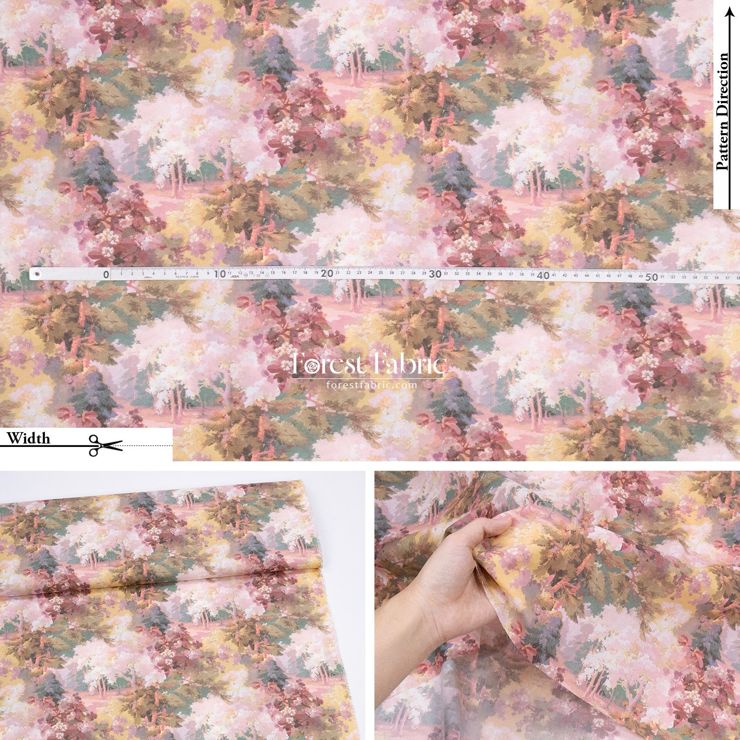 Liberty of London (Cotton Tana Lawn Fabric) - Autumnal Arborertum - FO:REST Fabric 布恩堂Liberty fabrictana lawnjapanese fabricykk zipper