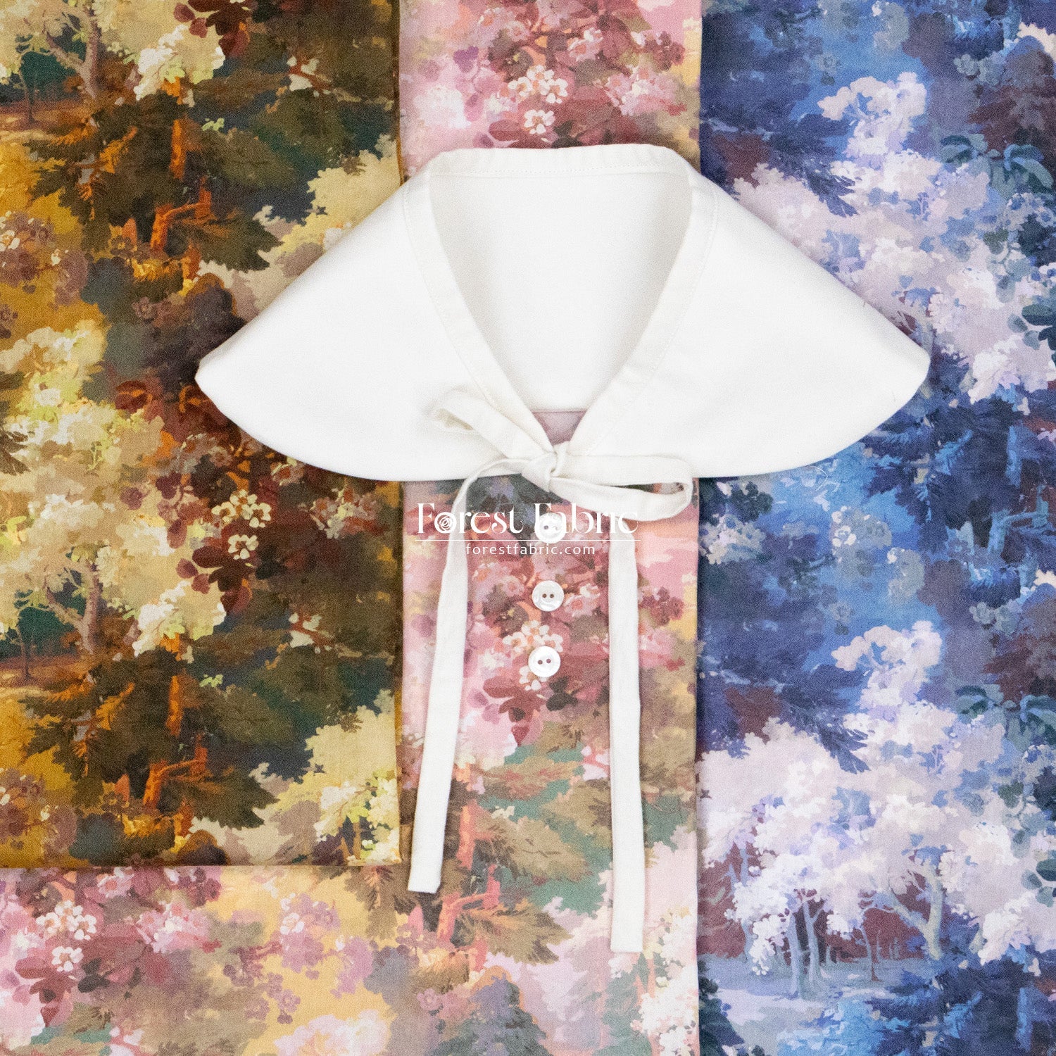 Liberty of London (Cotton Tana Lawn Fabric) - Autumnal Arborertum - FO:REST Fabric 布恩堂Liberty fabrictana lawnjapanese fabricykk zipper