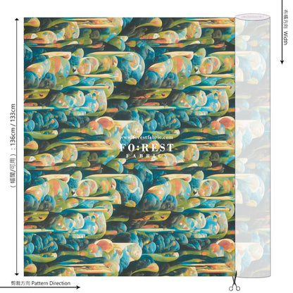 Liberty of London (Cotton Tana Lawn Fabric) - Avalon Scenes - FO:REST Fabric 布恩堂Liberty fabrictana lawnjapanese fabricykk zipper