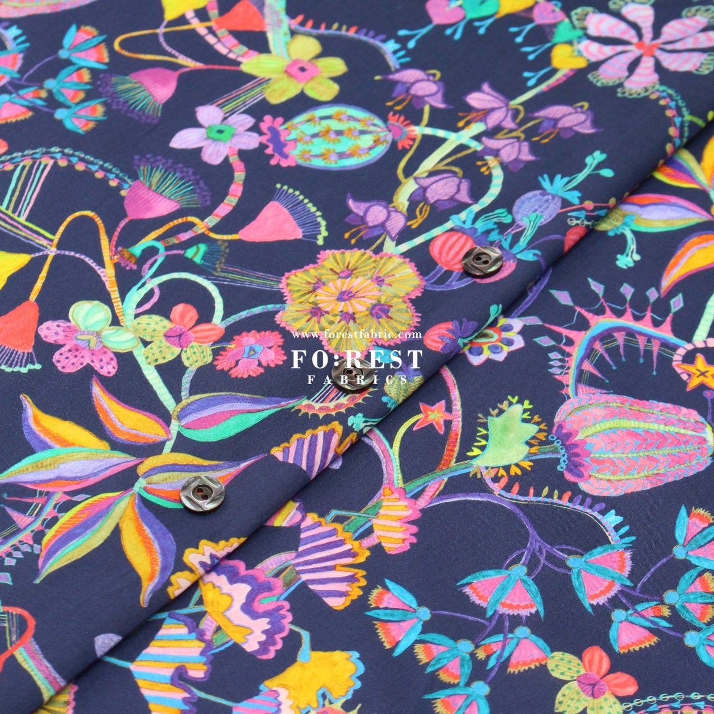 Liberty of London (Cotton Tana Lawn Fabric) - Beautiful Bizarre A - FO:REST Fabric 布恩堂Liberty fabrictana lawnjapanese fabricykk zipper