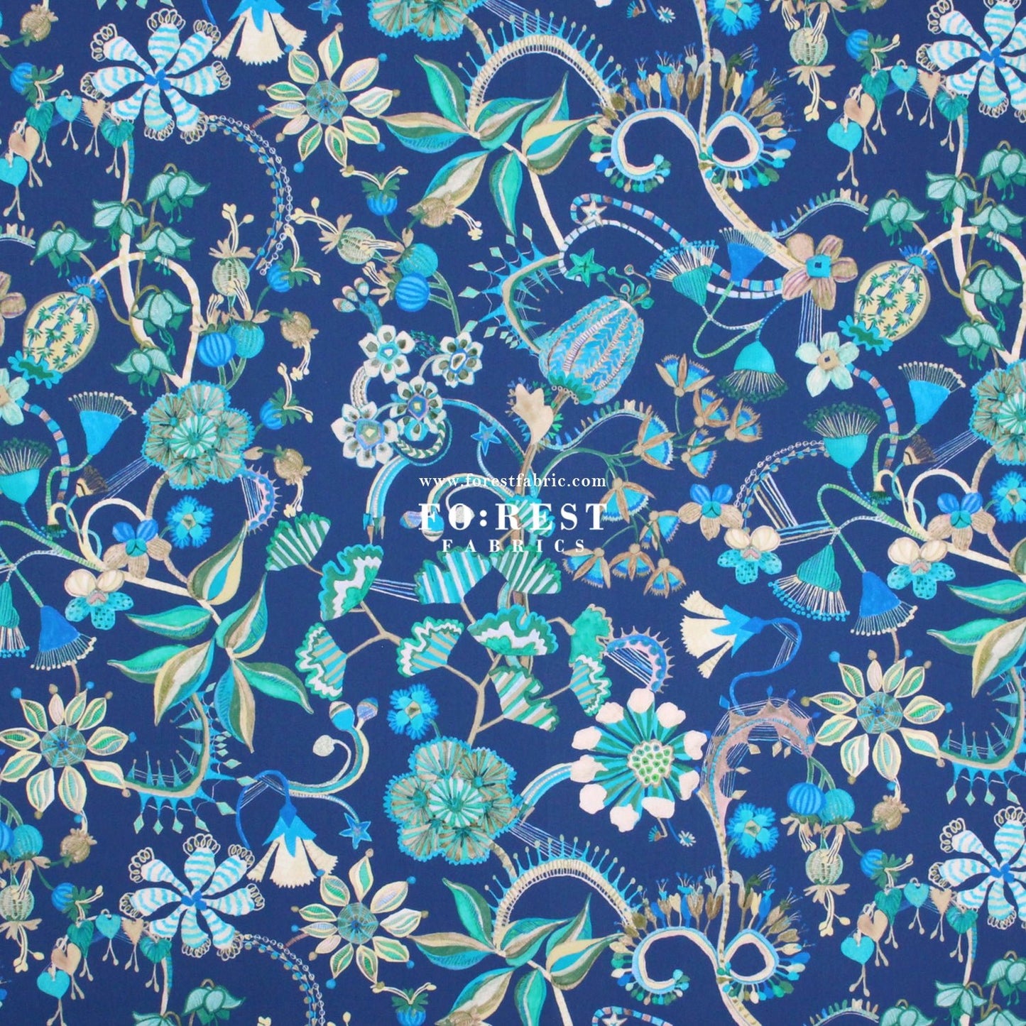 Liberty of London (Cotton Tana Lawn Fabric) - Beautifully Bizarre B - FO:REST Fabric 布恩堂Liberty fabrictana lawnjapanese fabricykk zipper