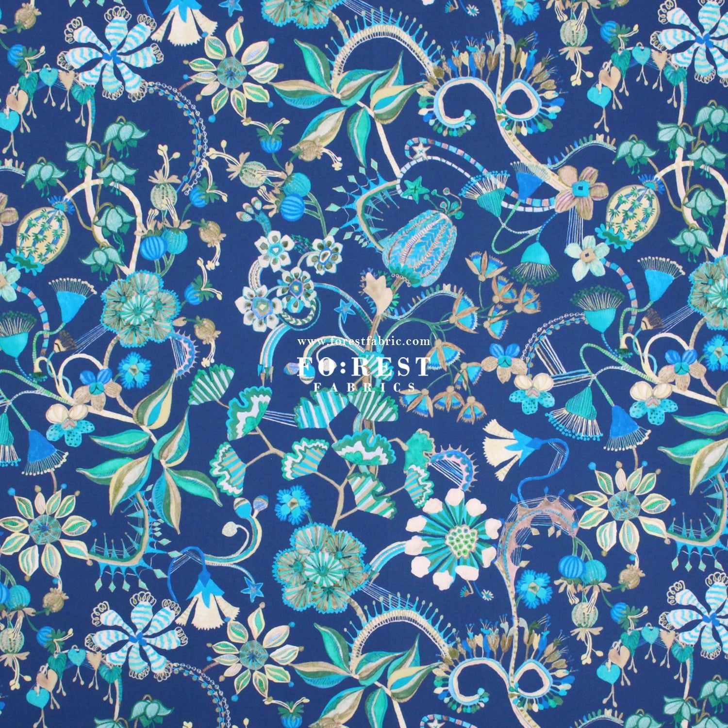 Liberty of London (Cotton Tana Lawn Fabric) - Beautifully Bizarre B - FO:REST Fabric 布恩堂Liberty fabrictana lawnjapanese fabricykk zipper