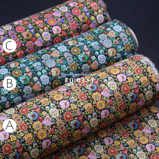 Liberty of London (Cotton Tana Lawn Fabric) - Begonia - FO:REST Fabric 布恩堂Liberty fabrictana lawnjapanese fabricykk zipper