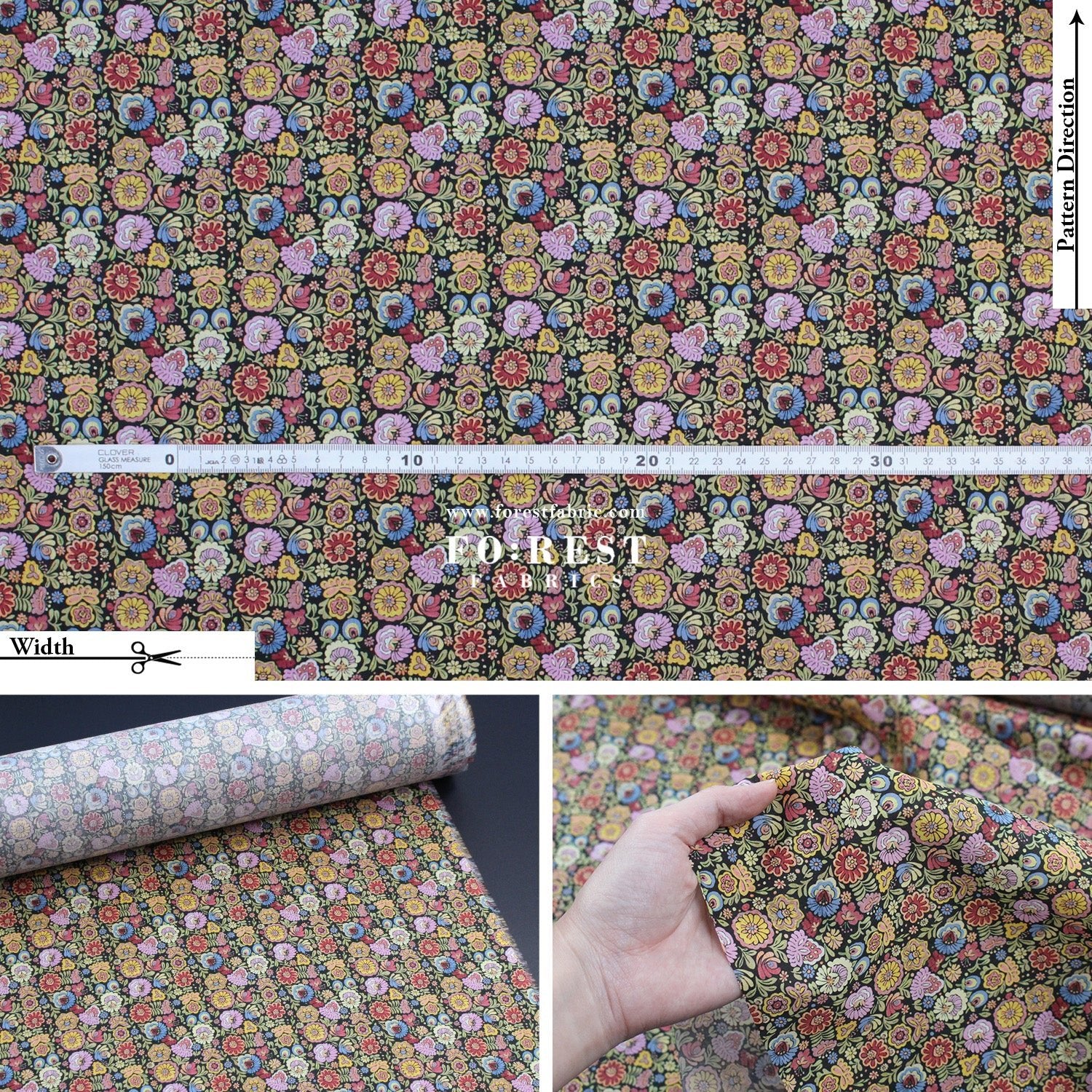 Liberty of London (Cotton Tana Lawn Fabric) - Begonia - FO:REST Fabric 布恩堂Liberty fabrictana lawnjapanese fabricykk zipper