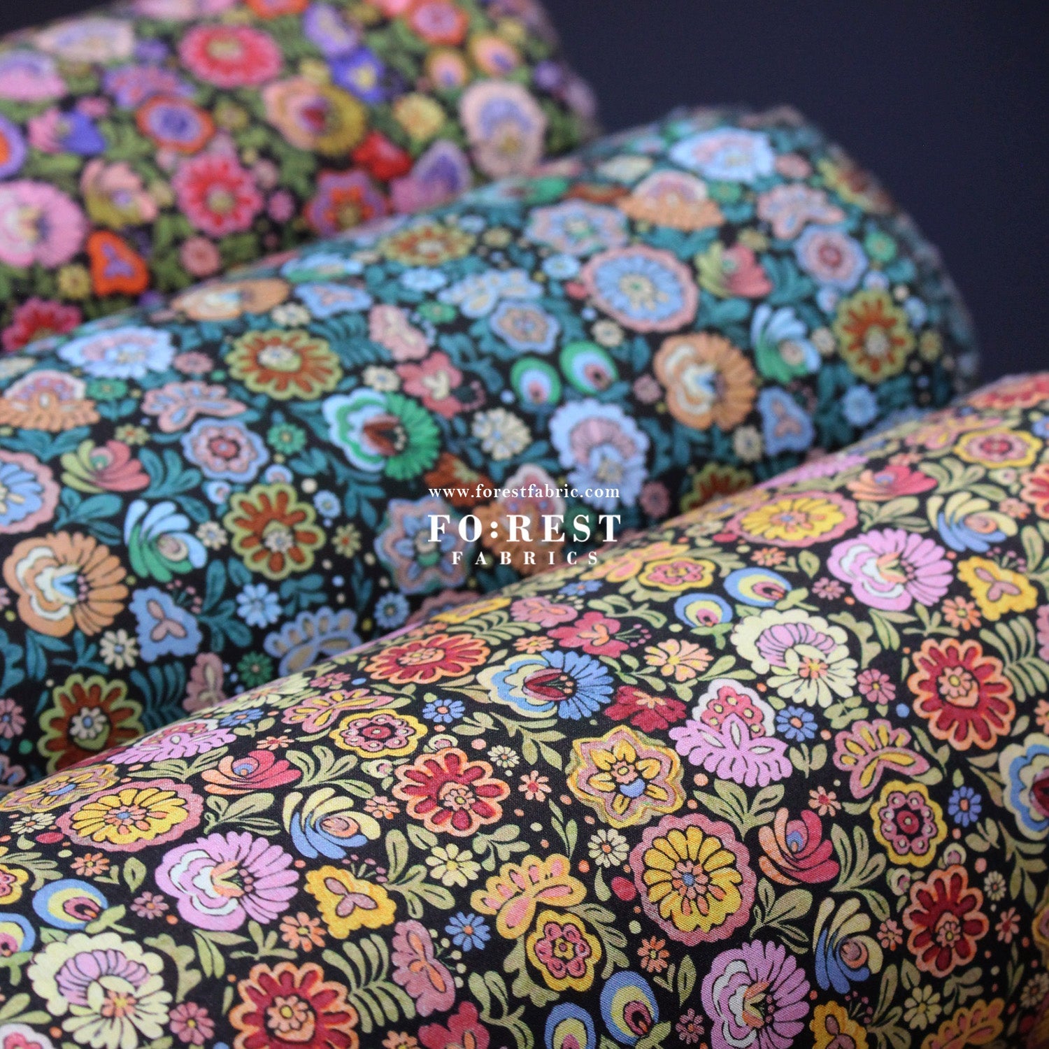 Liberty of London (Cotton Tana Lawn Fabric) - Begonia - FO:REST Fabric 布恩堂Liberty fabrictana lawnjapanese fabricykk zipper