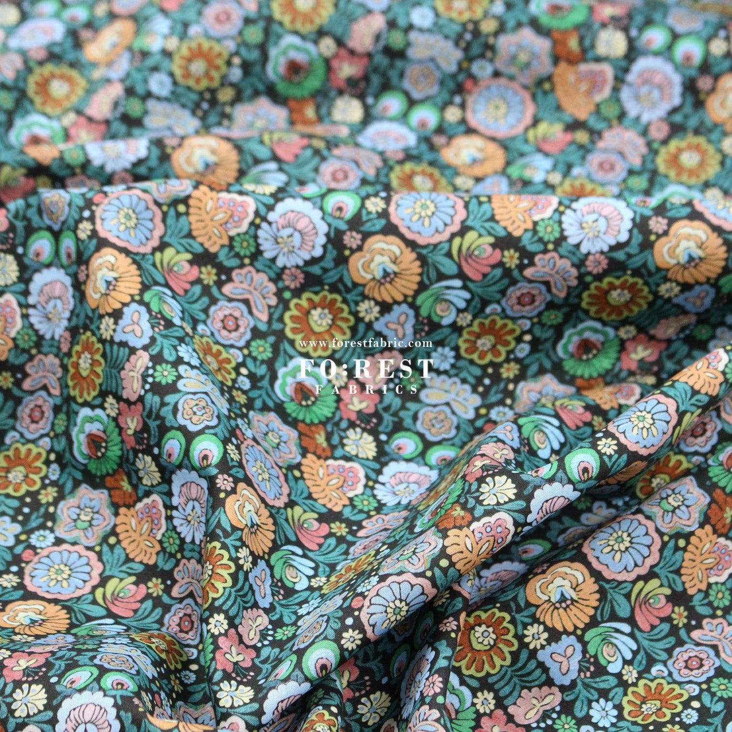 Liberty of London (Cotton Tana Lawn Fabric) - Begonia - FO:REST Fabric 布恩堂Liberty fabrictana lawnjapanese fabricykk zipper