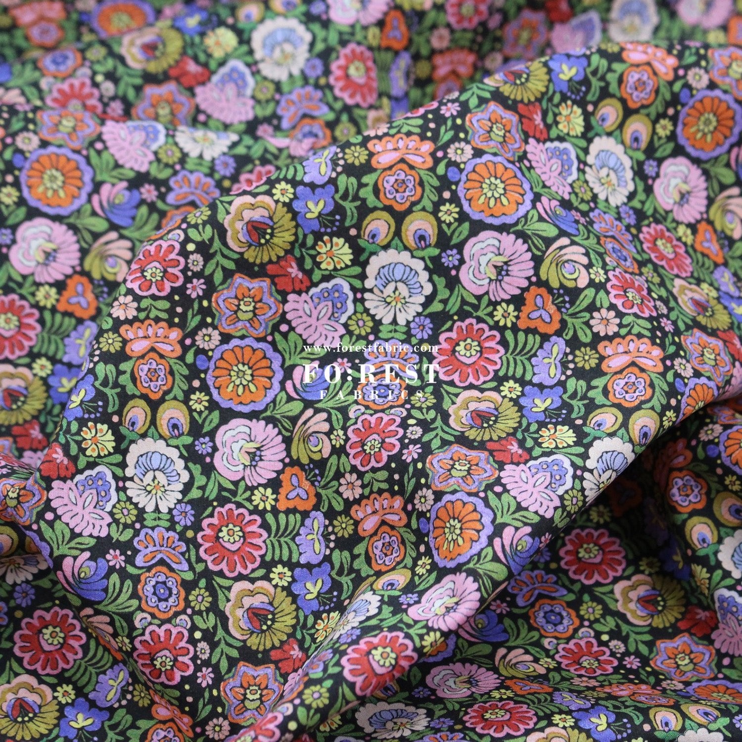 Liberty of London (Cotton Tana Lawn Fabric) - Begonia - FO:REST Fabric 布恩堂Liberty fabrictana lawnjapanese fabricykk zipper