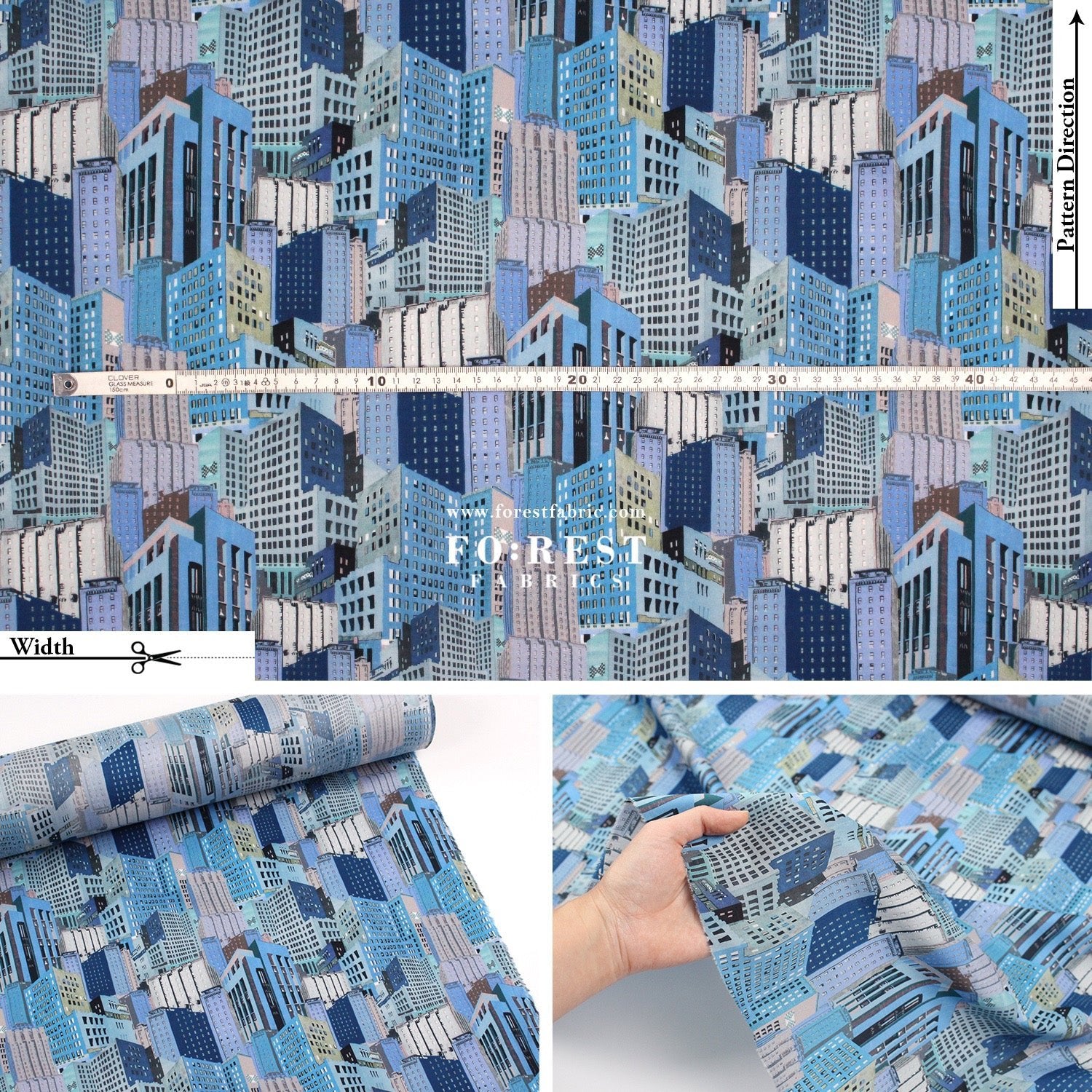 Liberty of London (Cotton Tana Lawn Fabric) - Bernard's Buildings - FO:REST Fabric 布恩堂Liberty fabrictana lawnjapanese fabricykk zipper