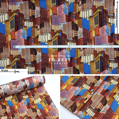 Liberty of London (Cotton Tana Lawn Fabric) - Bernard's Buildings - FO:REST Fabric 布恩堂Liberty fabrictana lawnjapanese fabricykk zipper