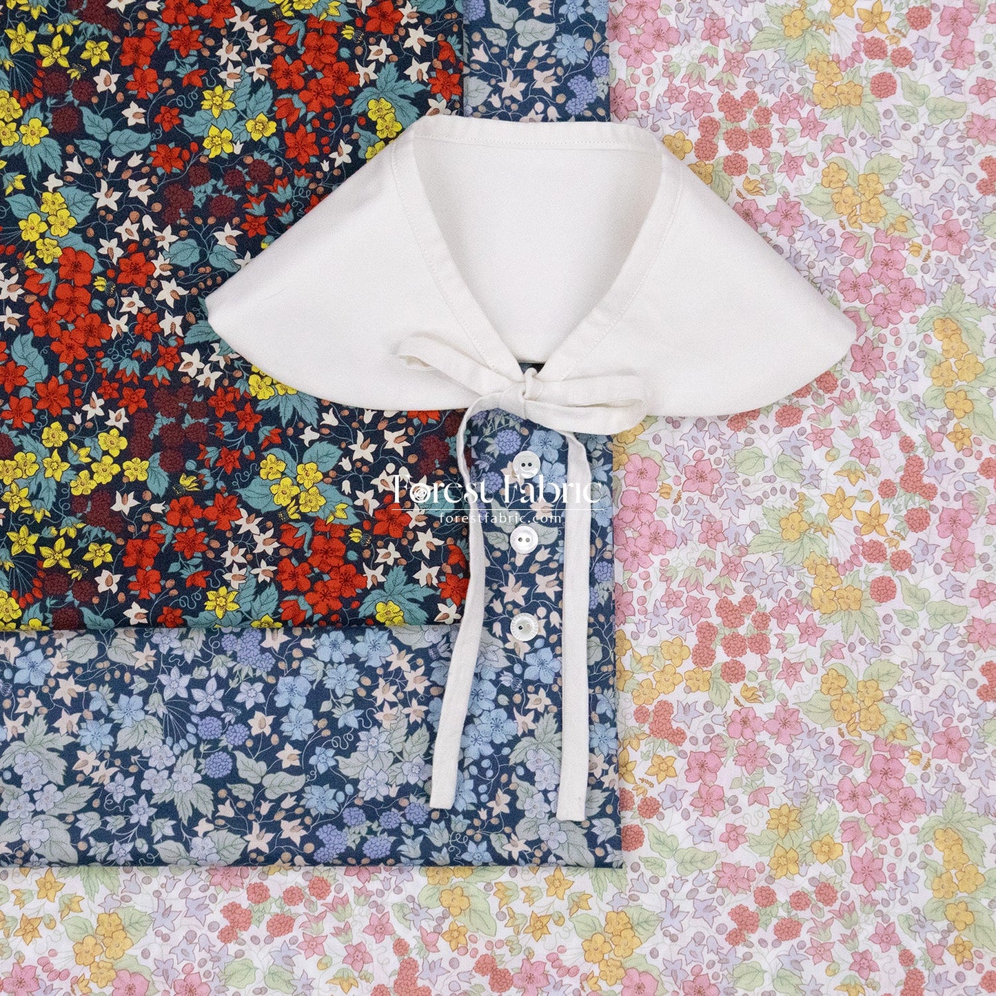 Liberty of London (Cotton Tana Lawn Fabric) - Berry Harvest - FO:REST Fabric 布恩堂Liberty fabrictana lawnjapanese fabricykk zipper
