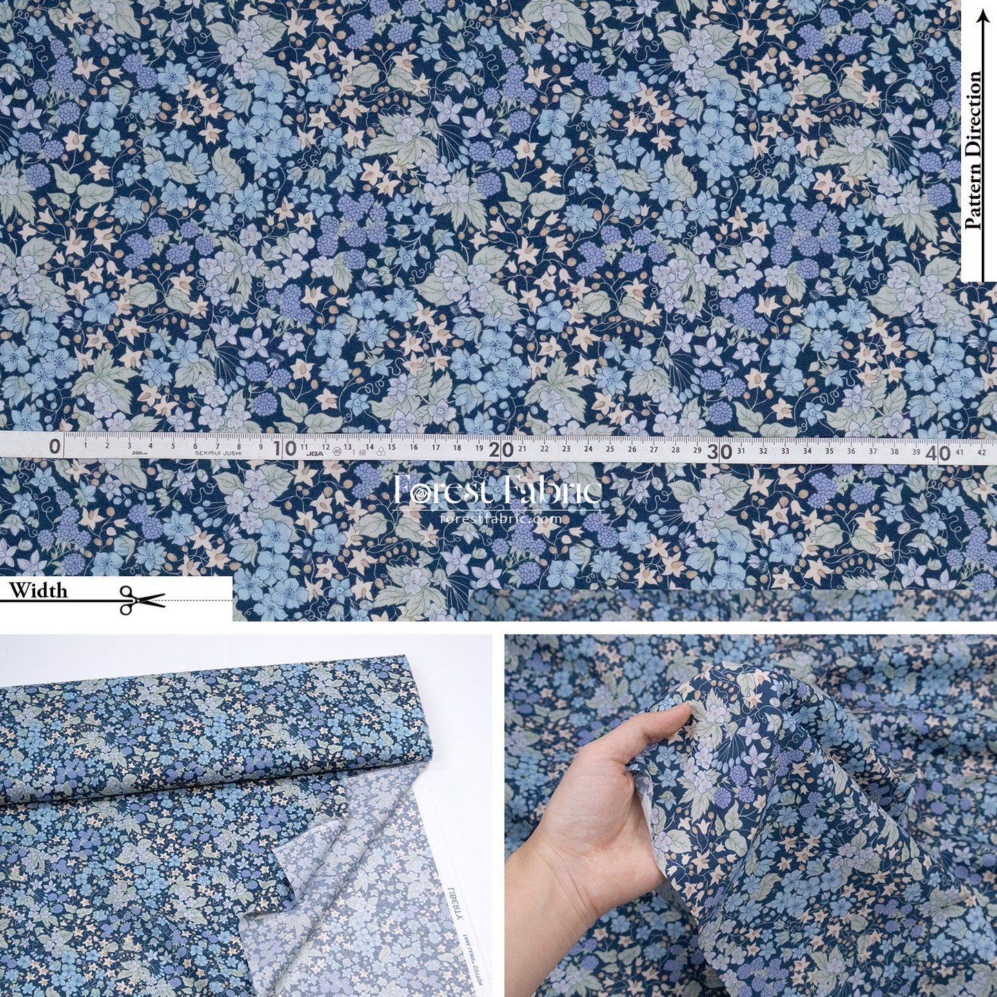 Liberty of London (Cotton Tana Lawn Fabric) - Berry Harvest - FO:REST Fabric 布恩堂Liberty fabrictana lawnjapanese fabricykk zipper