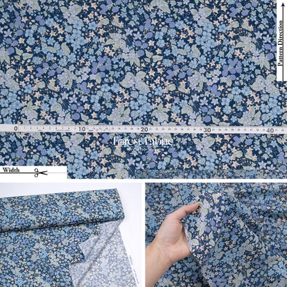 Liberty of London (Cotton Tana Lawn Fabric) - Berry Harvest - FO:REST Fabric 布恩堂Liberty fabrictana lawnjapanese fabricykk zipper