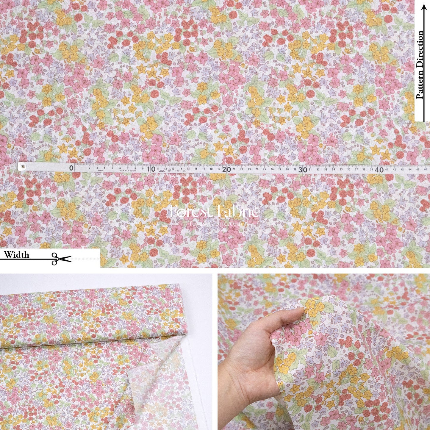 Liberty of London (Cotton Tana Lawn Fabric) - Berry Harvest - FO:REST Fabric 布恩堂Liberty fabrictana lawnjapanese fabricykk zipper