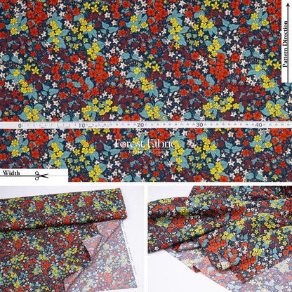 Liberty of London (Cotton Tana Lawn Fabric) - Berry Harvest - FO:REST Fabric 布恩堂Liberty fabrictana lawnjapanese fabricykk zipper